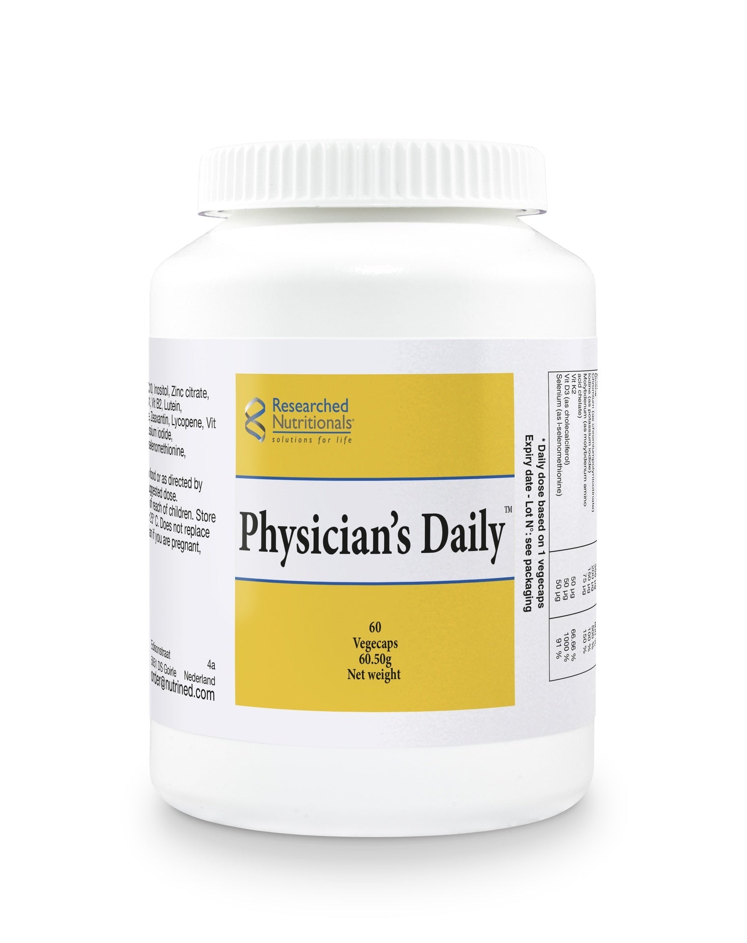 Physician's Daily Multivitamin - 60 Capsules | Researched Nutritionals