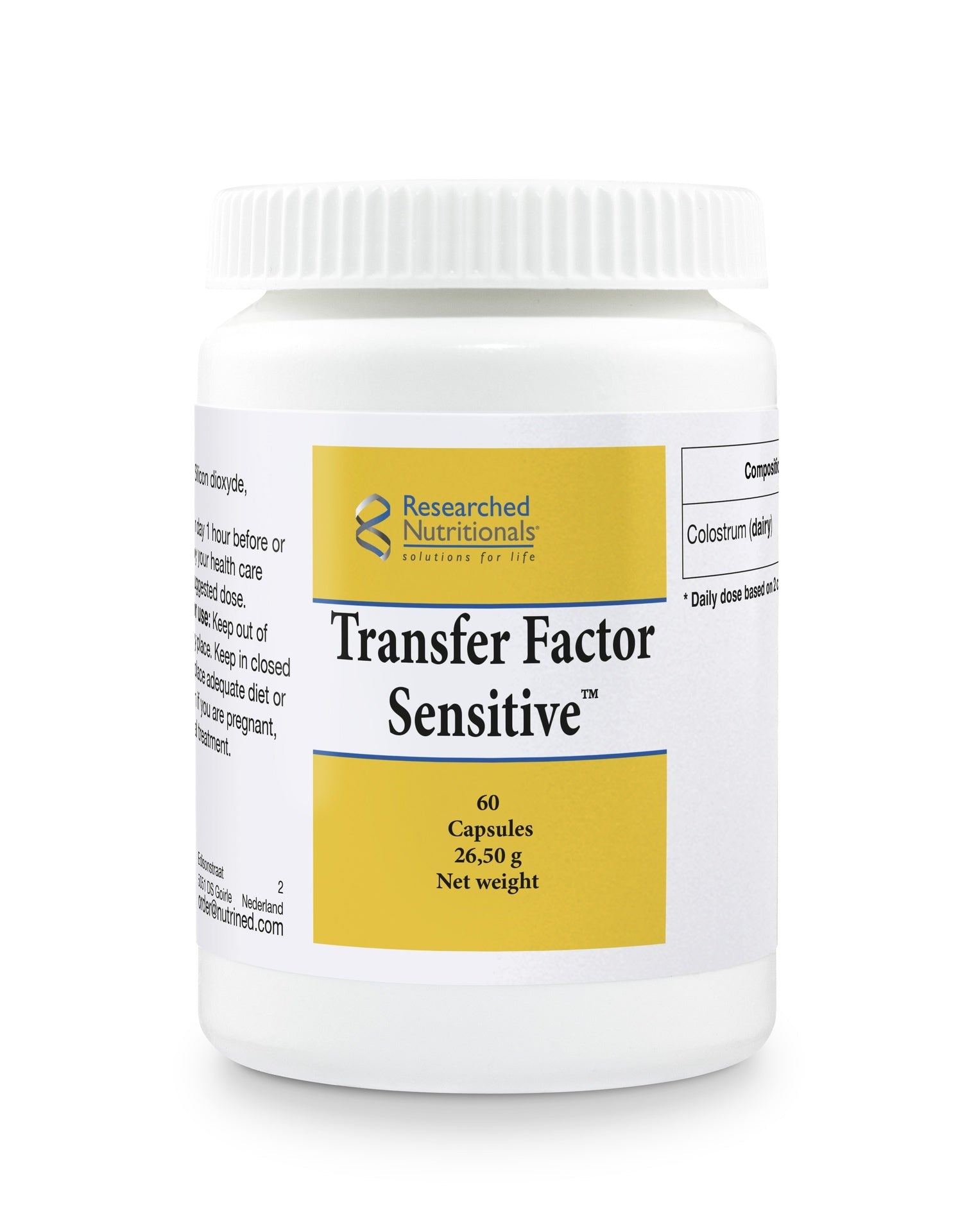 Transfer Factor Sensitive - 60 Capsules | Researched Nutritionals