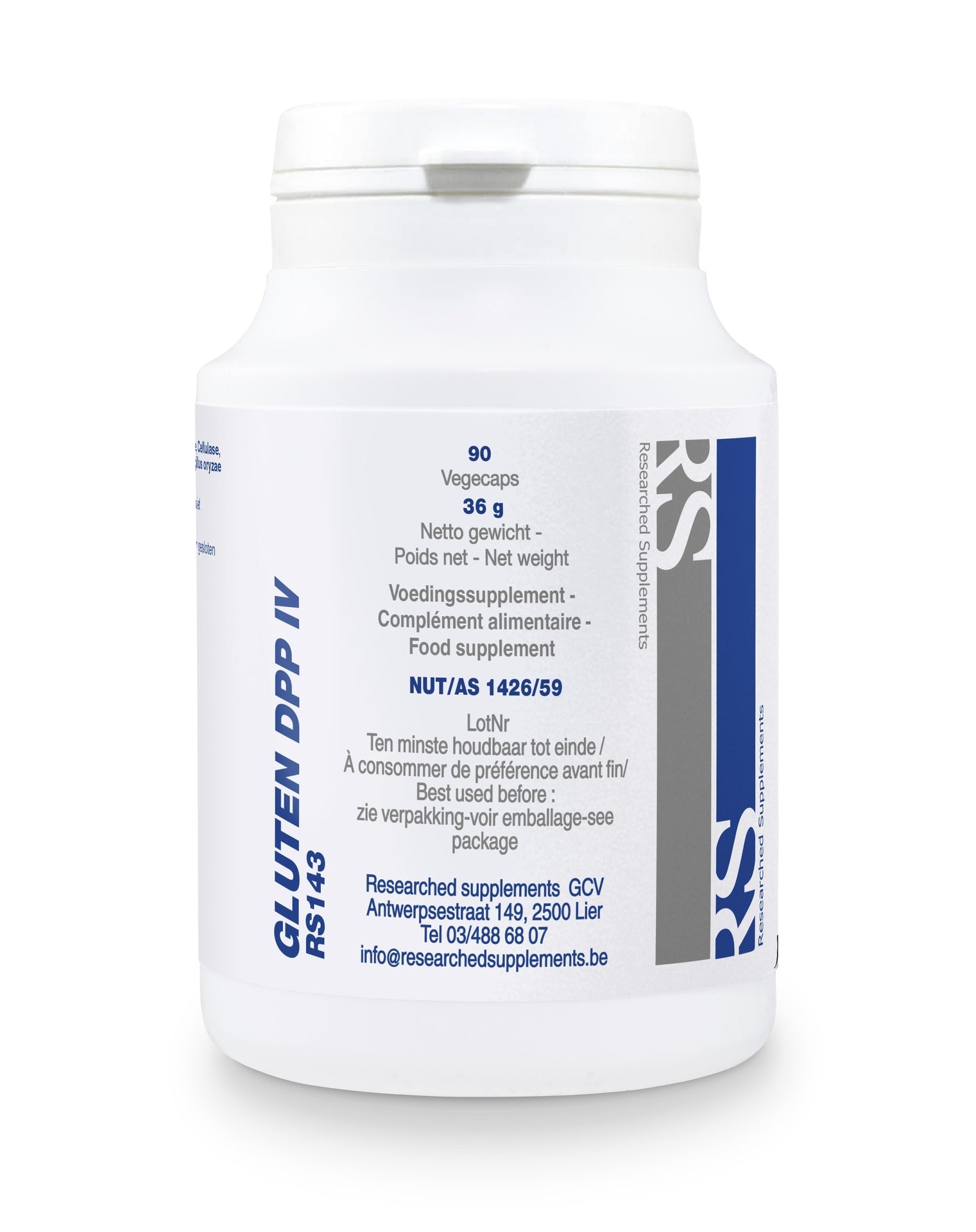 Gluten DPP-IV Complex - 90 Capsules | Researched Supplements