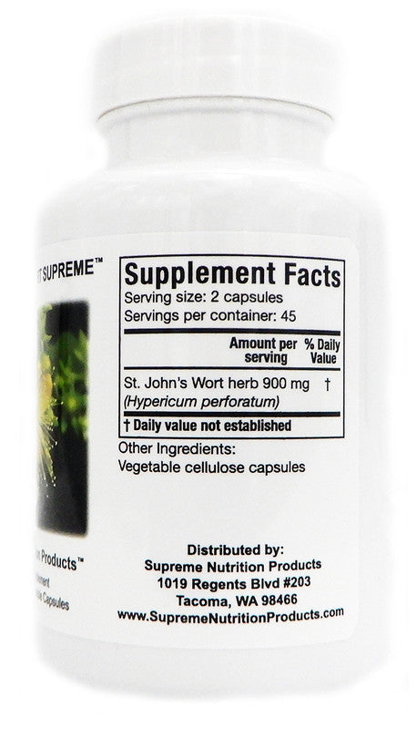 St John's Wort Supreme - 90 Capsules | Supreme Nutrition Products