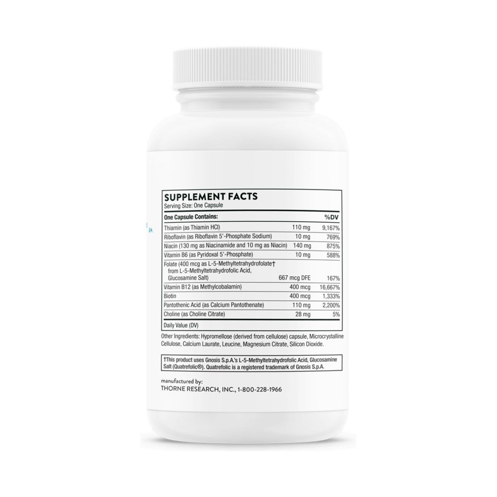 Basic B Complex - 60 Capsules - Thorne | Amrita Nutrition