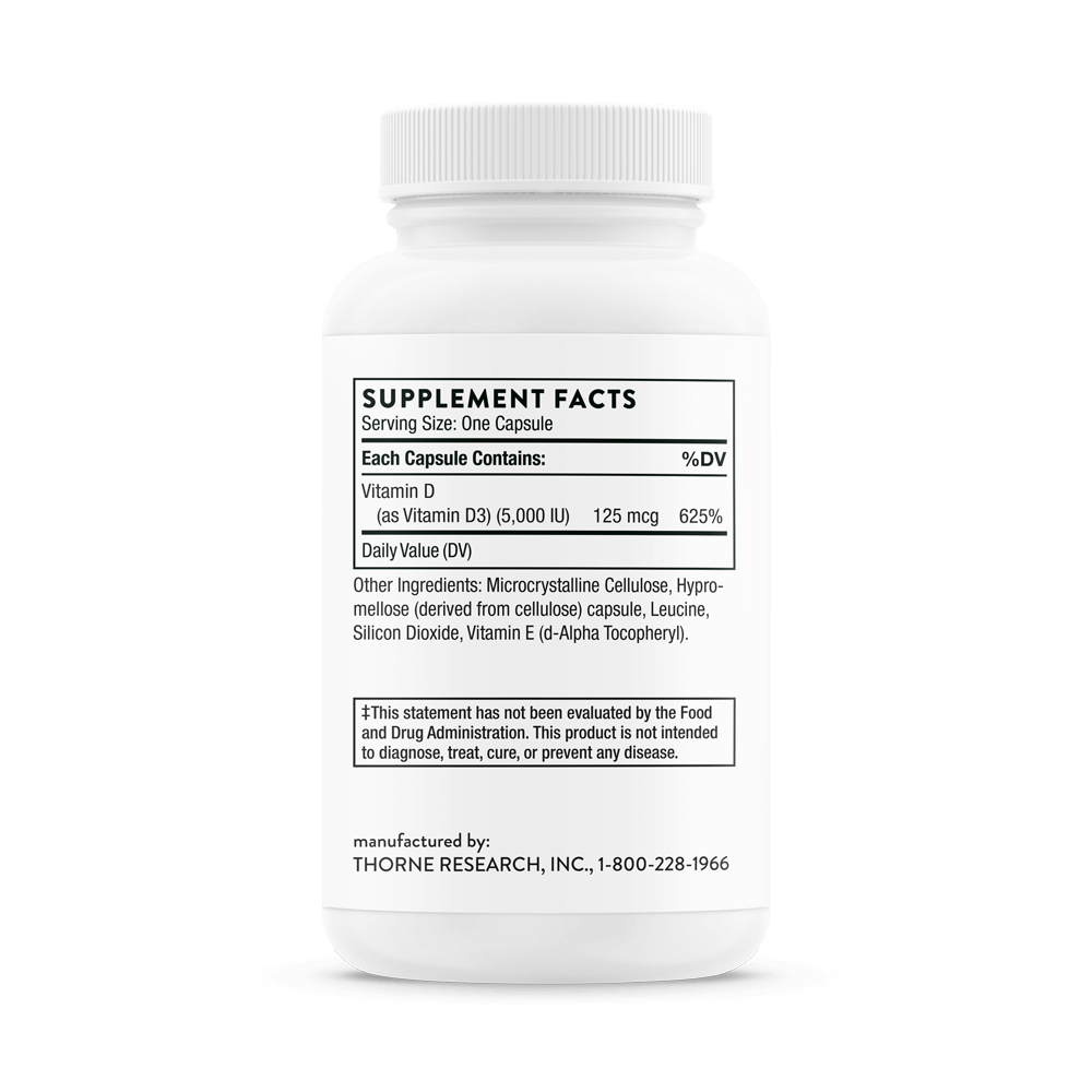Vitamin D-5000 - 60 Capsules | Thorne