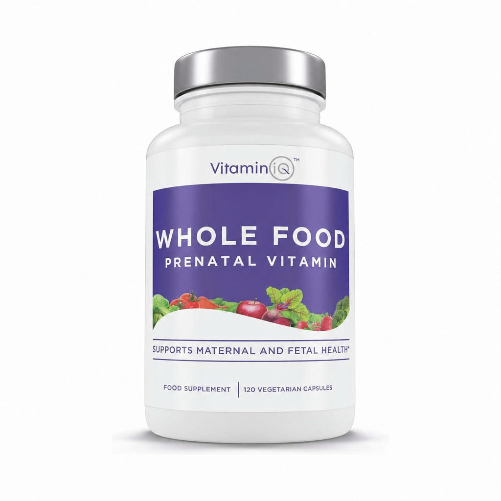 Whole Food Prenatal Vitamin - 120 Capsules | Vitamin IQ