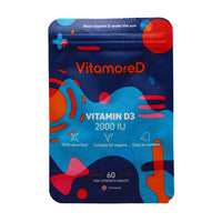 VitamoreD Fast-Acting Vitamin D3 Supplement - Active Form Calcifediol for Enhanced Absorption | Made By Daily