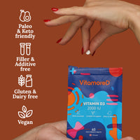 VitamoreD Fast-Acting Vitamin D3 Supplement - Active Form Calcifediol for Enhanced Absorption | Made By Daily