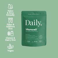 VitamoreD Fast-Acting Vitamin D3 Supplement - Active Form Calcifediol for Enhanced Absorption | Made By Daily