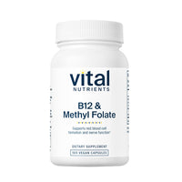 B12 & Methyl Folate - 100 Capsules | Vital Nutrients