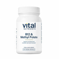B12 & Methyl Folate - 100 Capsules | Vital Nutrients