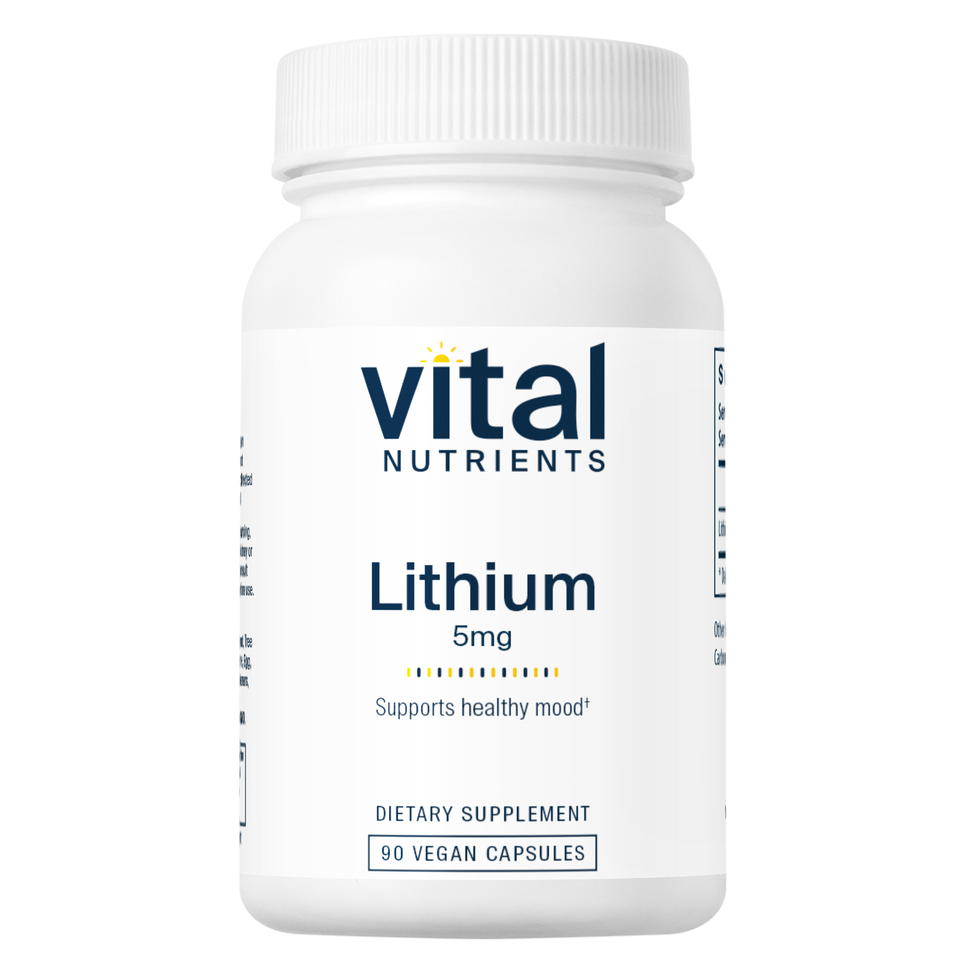 Lithium Orotate 5mg - 90 Capsules | Vital Nutrients