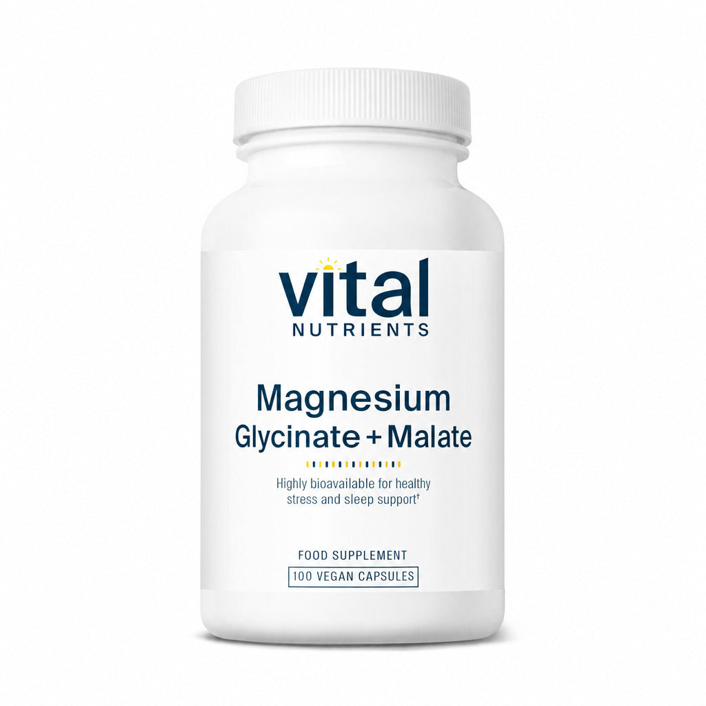 Magnesium Glycinate + Malate - 100 Capsules | Vital Nutrients