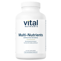 Multi-Nutrients (No Iron or Iodine) - 180 Capsules | Vital Nutrients