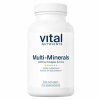 Multi-Minerals (No Copper or Iron) - 120 Capsules | Vital Nutrients
