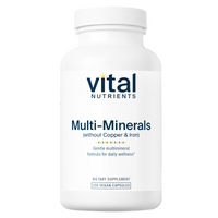 Multi-Minerals (No Copper or Iron) - 120 Capsules | Vital Nutrients