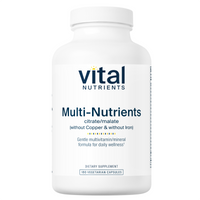 Multi-Nutrients 3 (without Copper & Iron) - 180 Capsules | Vital Nutrients