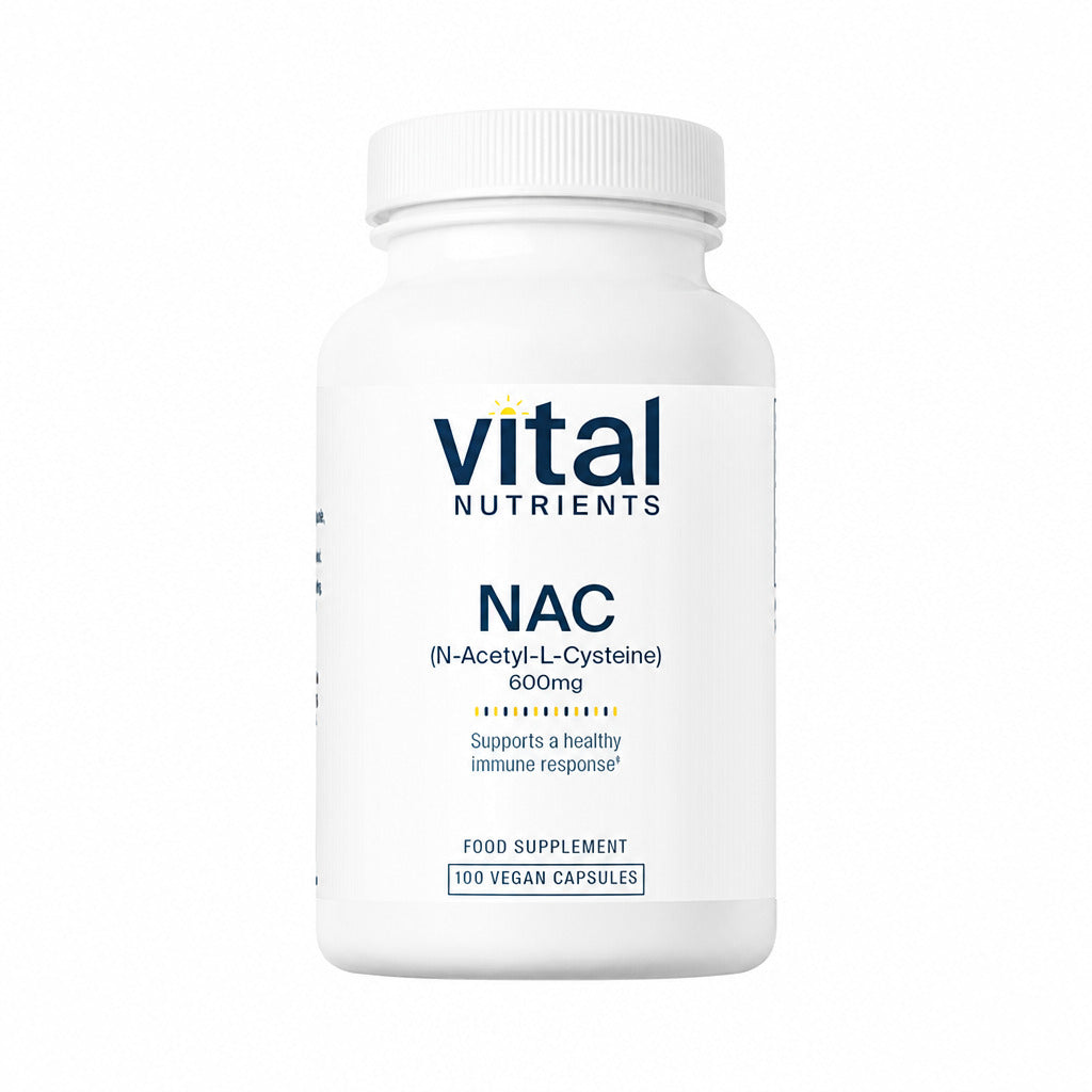 NAC (N-Acetyl Cysteine) 600mg - 100 Capsules | Vital Nutrients