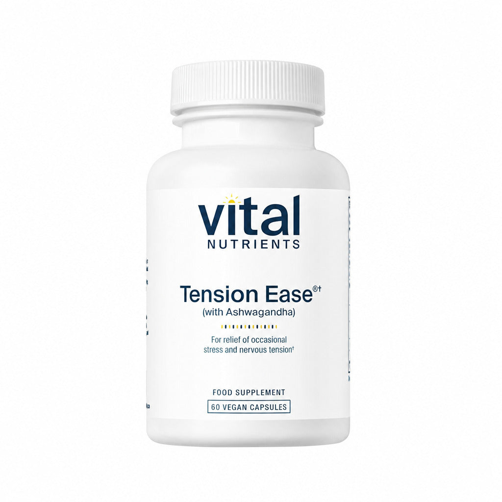 Tension Ease with Ashwagandha - 60 Capsules | Vital Nutrients
