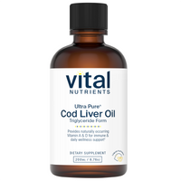 Ultra Pure Cod Liver Oil (Lemon Flavour) - 200ml | Vital Nutrients