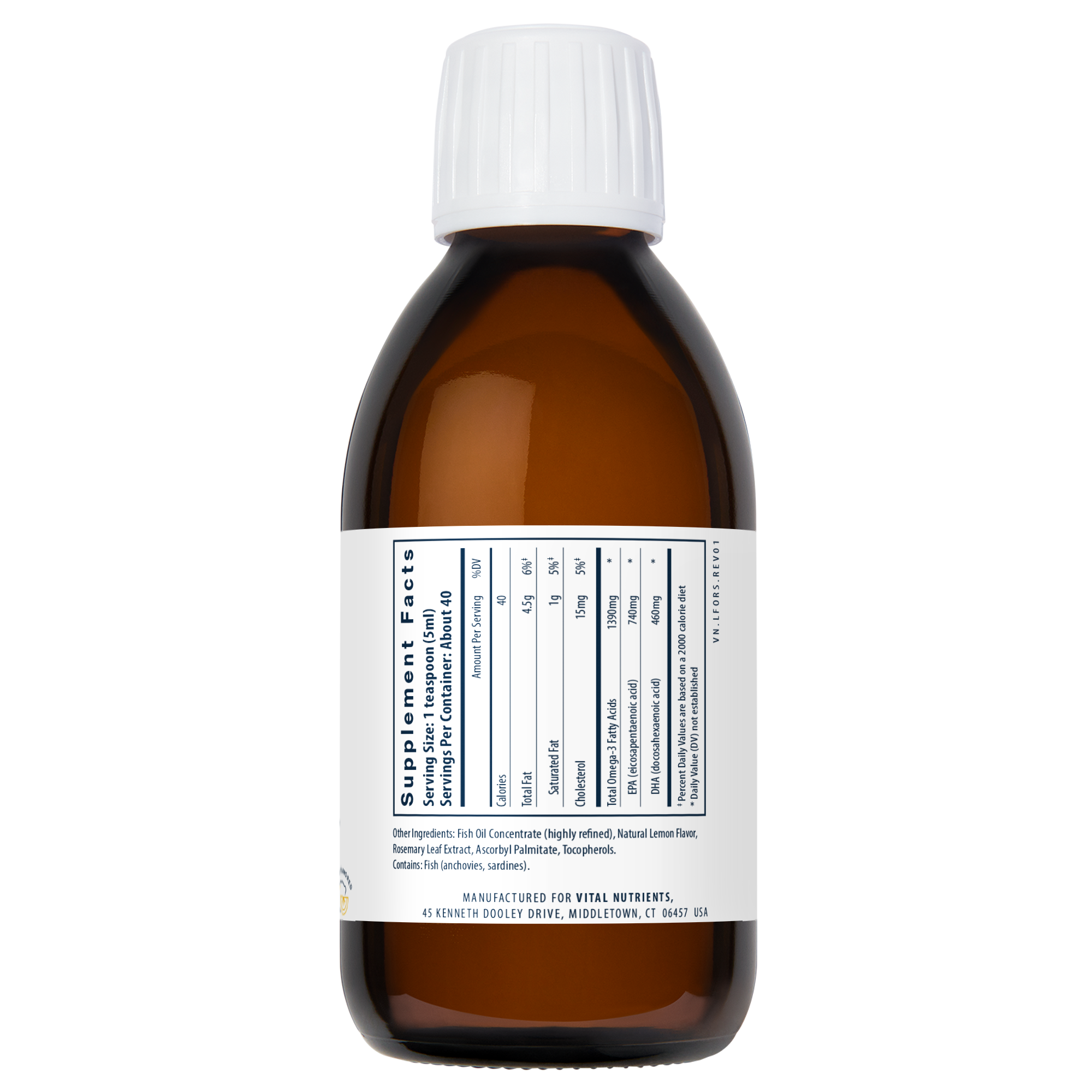 Ultra Pure Fish Oil 1400 (Lemon Flavour) - 200ml | Vital Nutrients
