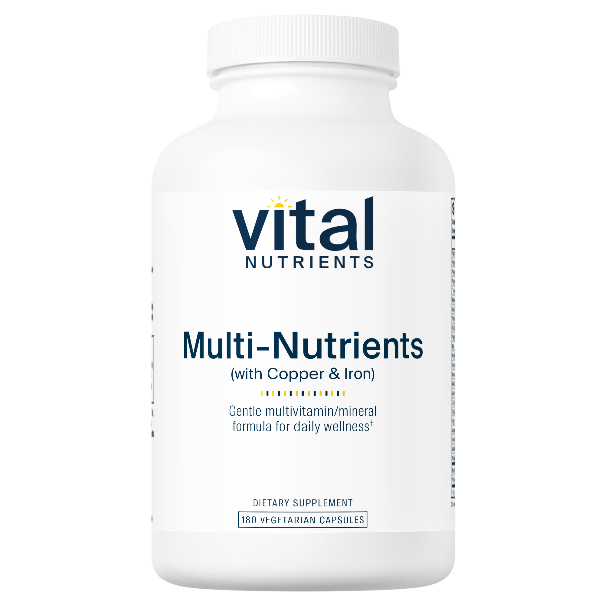 Multi-Nutrients 4 (with Copper & Iron) - 180 Capsules | Vital Nutrients