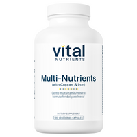 Multi-Nutrients 4 (with Copper & Iron) - 180 Capsules | Vital Nutrients