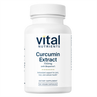 Curcumin Extract with Bioperine 700mg - 60 Capsules | Vital Nutrients