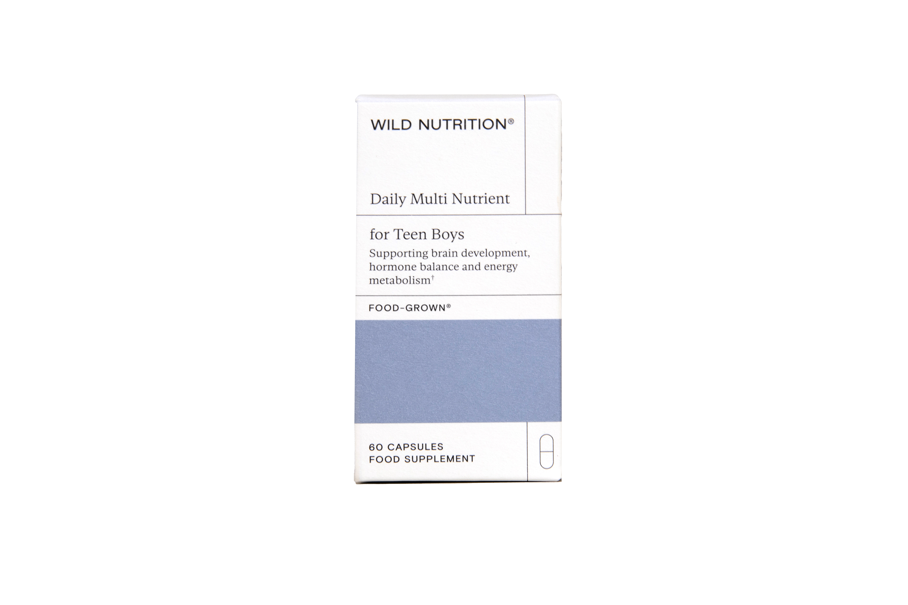 Daily Multi Nutrient for Teen Boys - 60 Capsules | Wild Nutrition