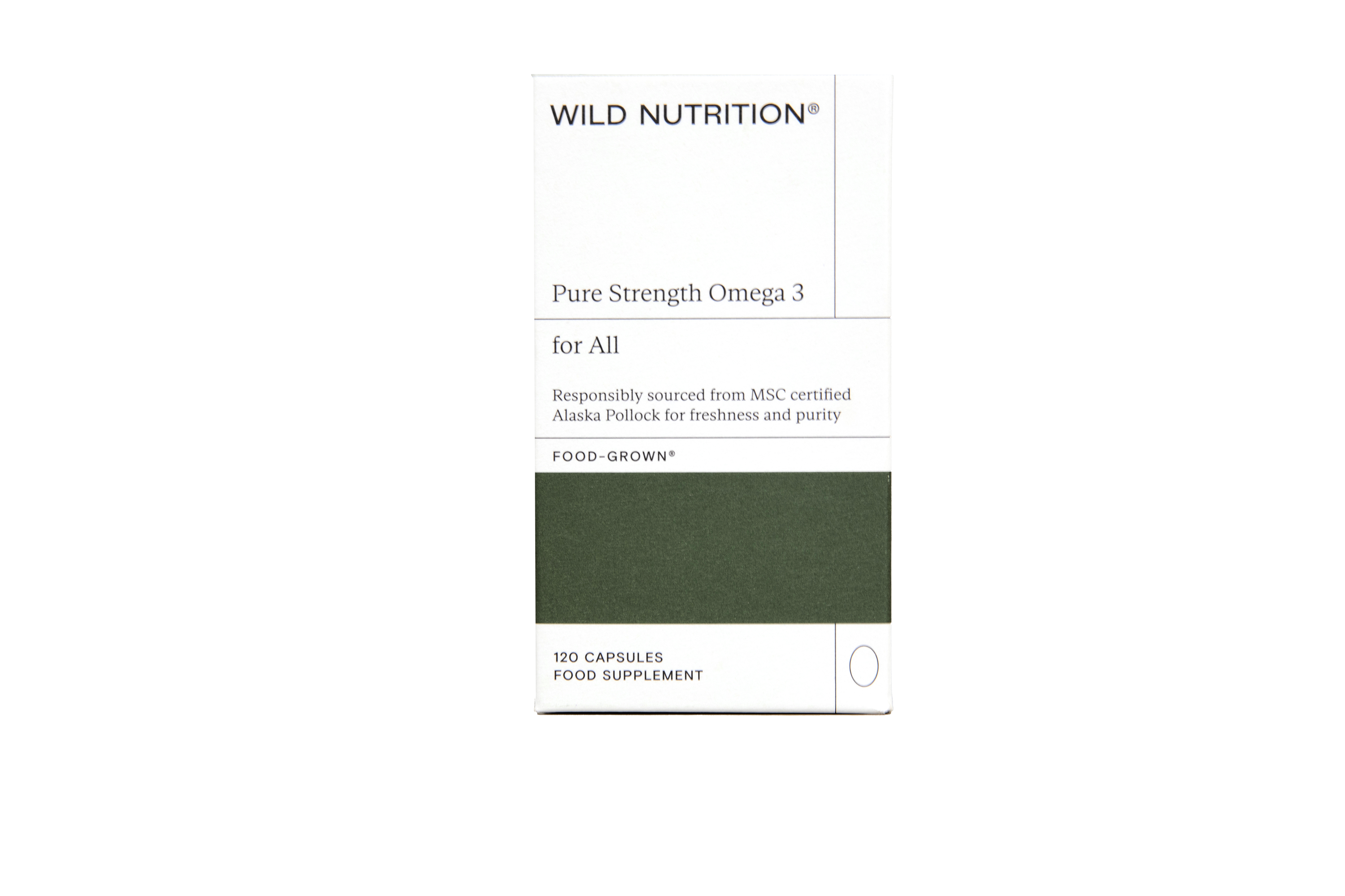 Pure Strength Omega 3 - 120 Capsules | Wild Nutrition