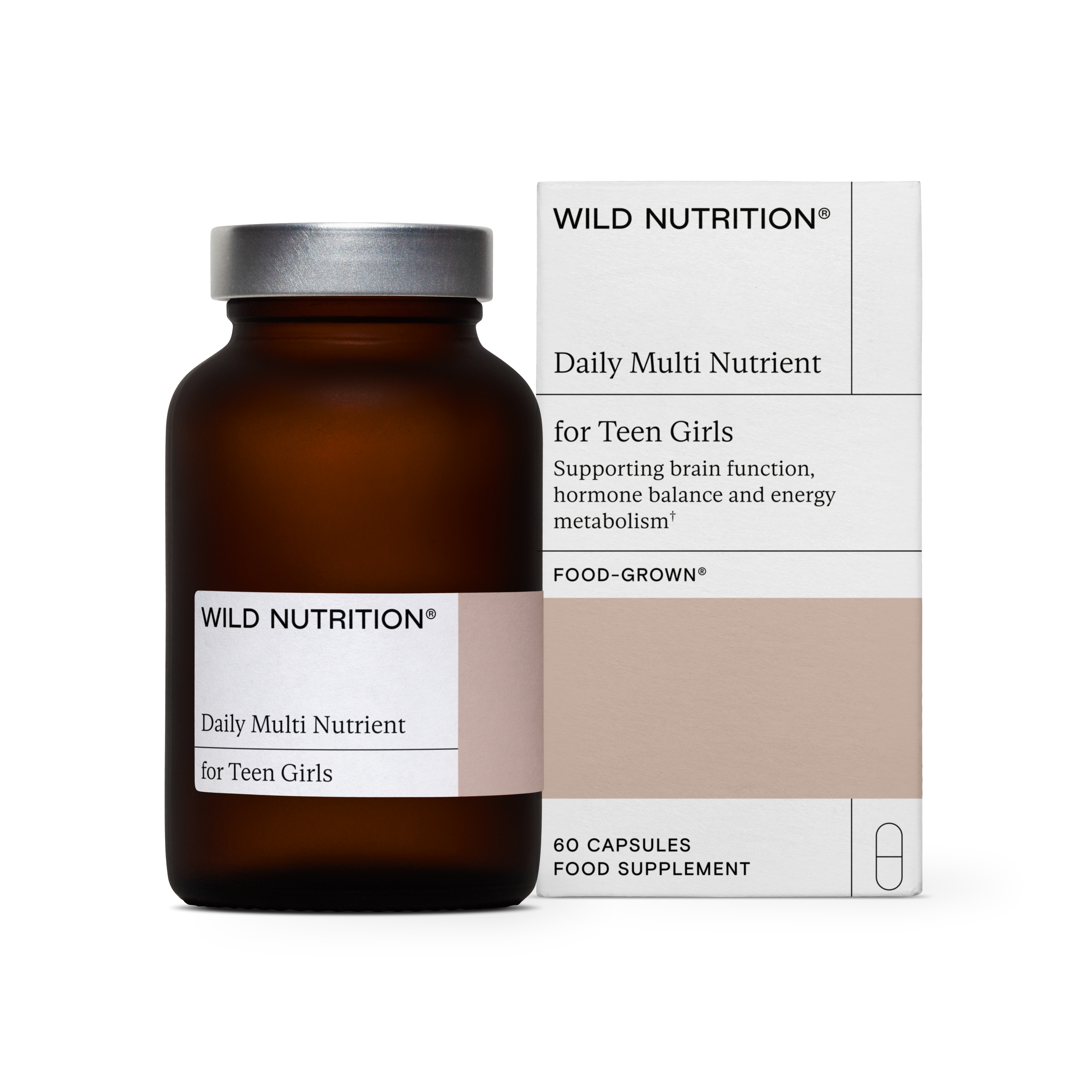 Daily Multi Nutrient for Teen Girls - 60 Capsules | Wild Nutrition
