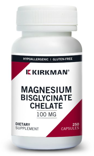 Magnesium Bisglycinate Chelate - 250 Capsules | Kirkman Labs