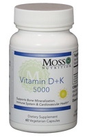 Vitamin D + K 5000 - 60 Capsules | Moss Nutrition