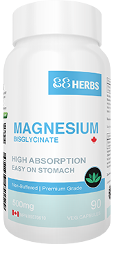 Magnesium Bisglycinate 500mg - 90 Capsules | 88Herbs