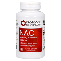 N-Acetyl-Cysteine (NAC) 600mg - 100 Capsules | Protocol for Life Balance