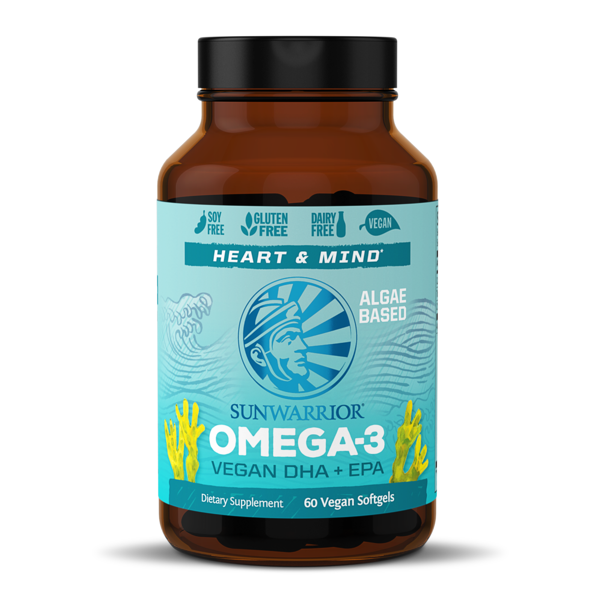Vegan Omega-3 DHA + EPA - 60 Softgels | Sunwarrior